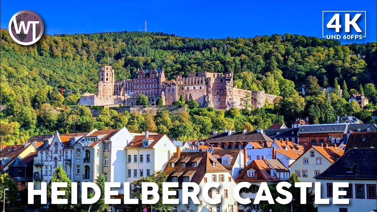 Medieval Castle Ruins Schloss Heidelberg - 🇩🇪 Germany - 4K Walking Tour