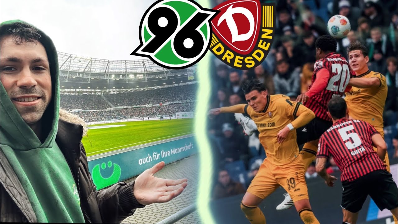 STARKE CHOREO & BRUTALE STIMMUNG 🔥 Hannover 96 vs. Dynamo Dresden | Stadionvlog | Kilianoo1887 👊🏽