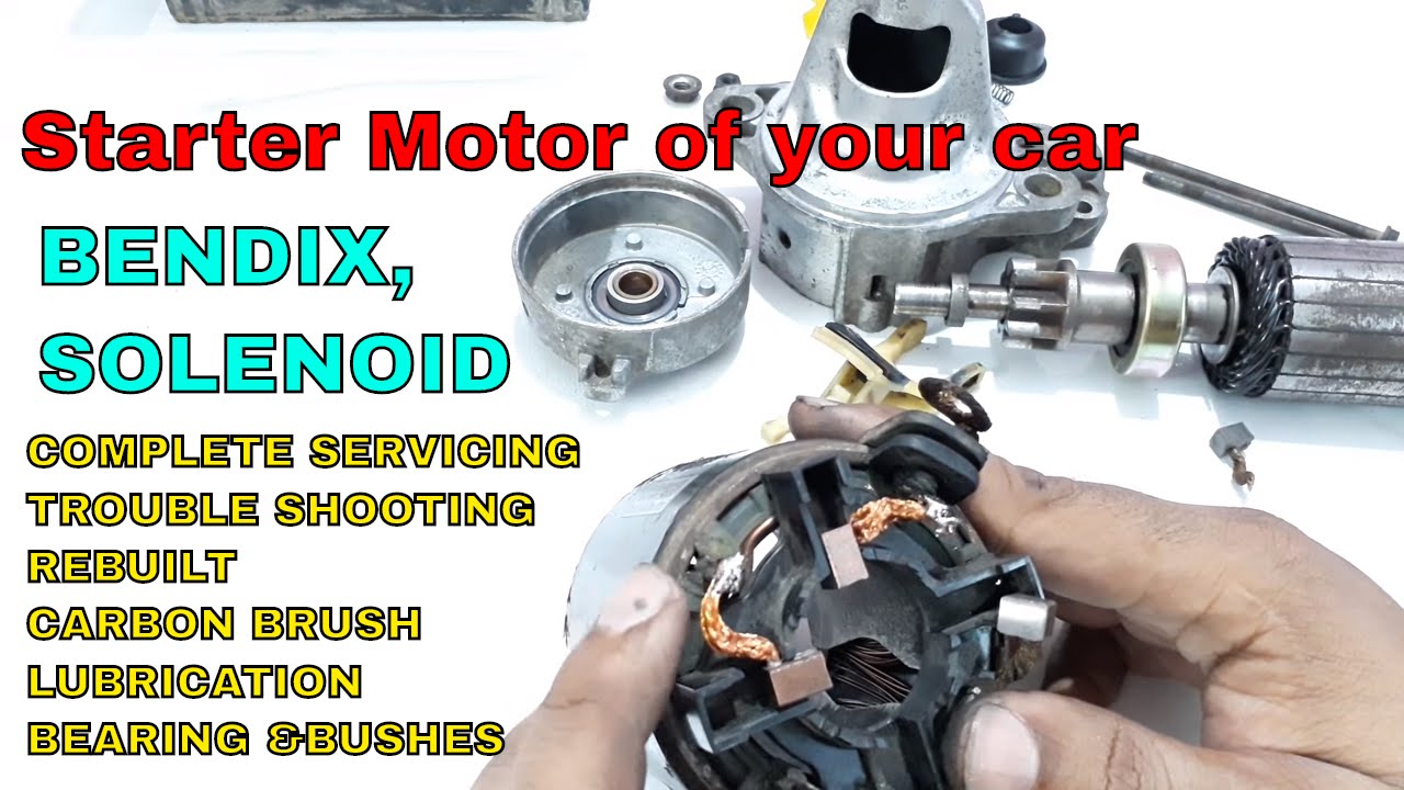 How to rebuilt/service/fix your car's STARTER MOTOR.