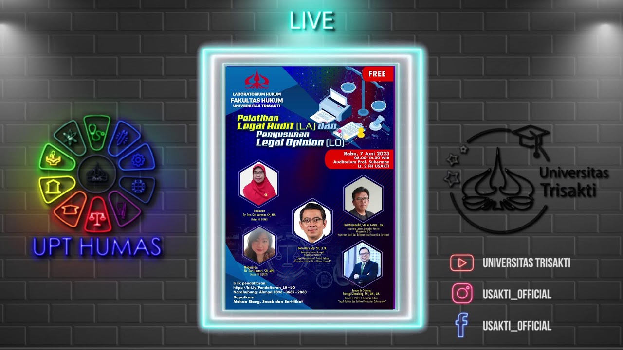 PELATIHAN LEGAL AUDIT DAN PENYUSUNAN LEGAL OPINION