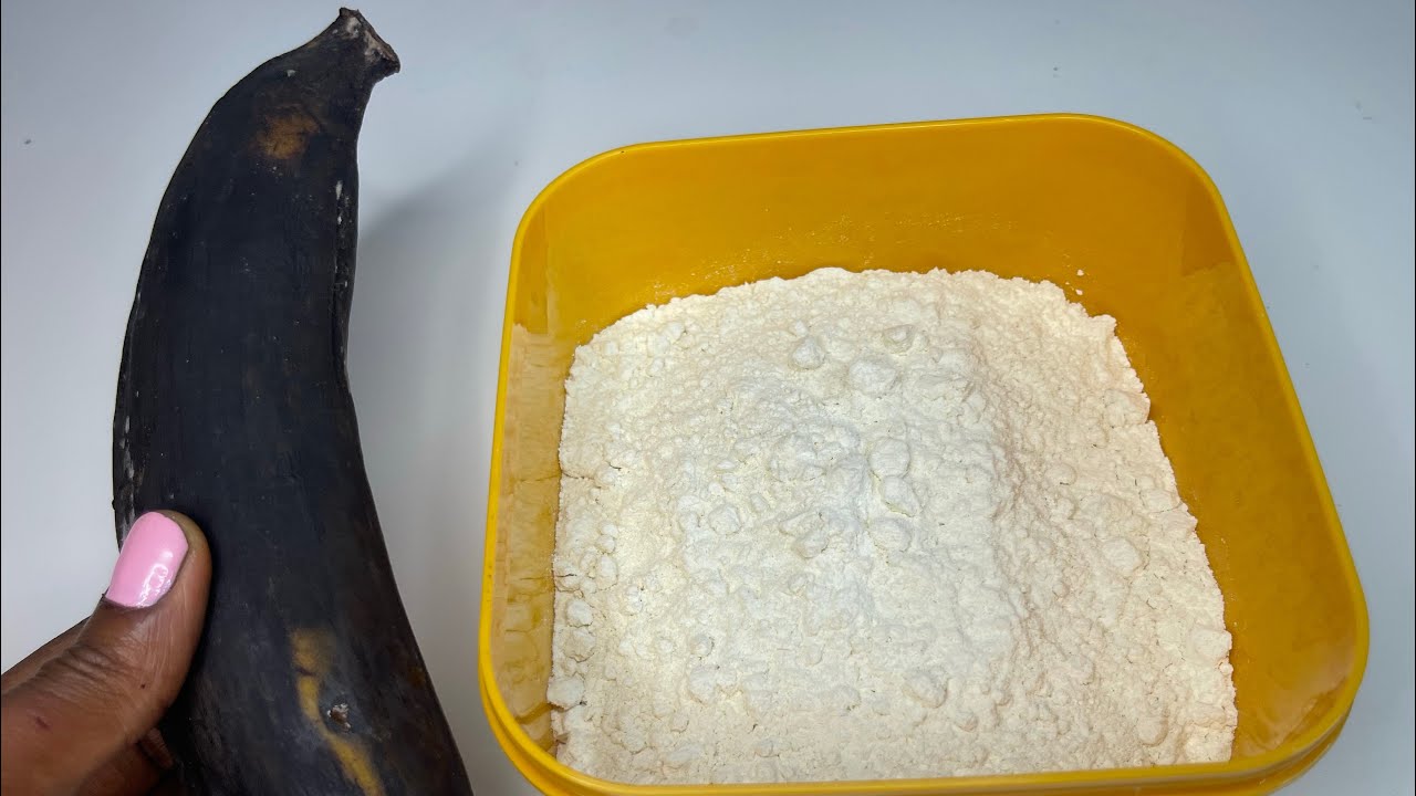Ne jetez plus vos bananes plantains pourries 🙂 Juste deux ingrédients …