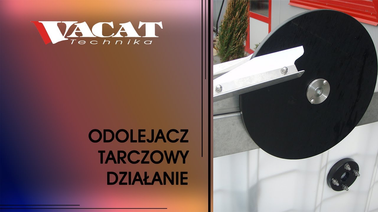 Odolejacz Tarczowy, VACAT-TECHNIKA typ OTV-1/300 (Działanie)