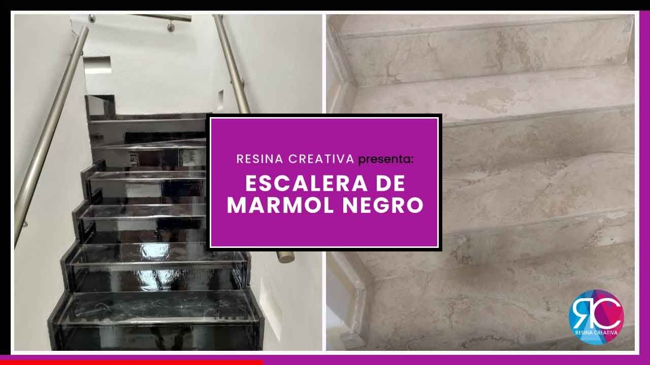¡Transforma Tu Escalera de Mármol Negro! | ¿Cómo Se Hizo Esto? RESINA CREATIVA te Lo Explica