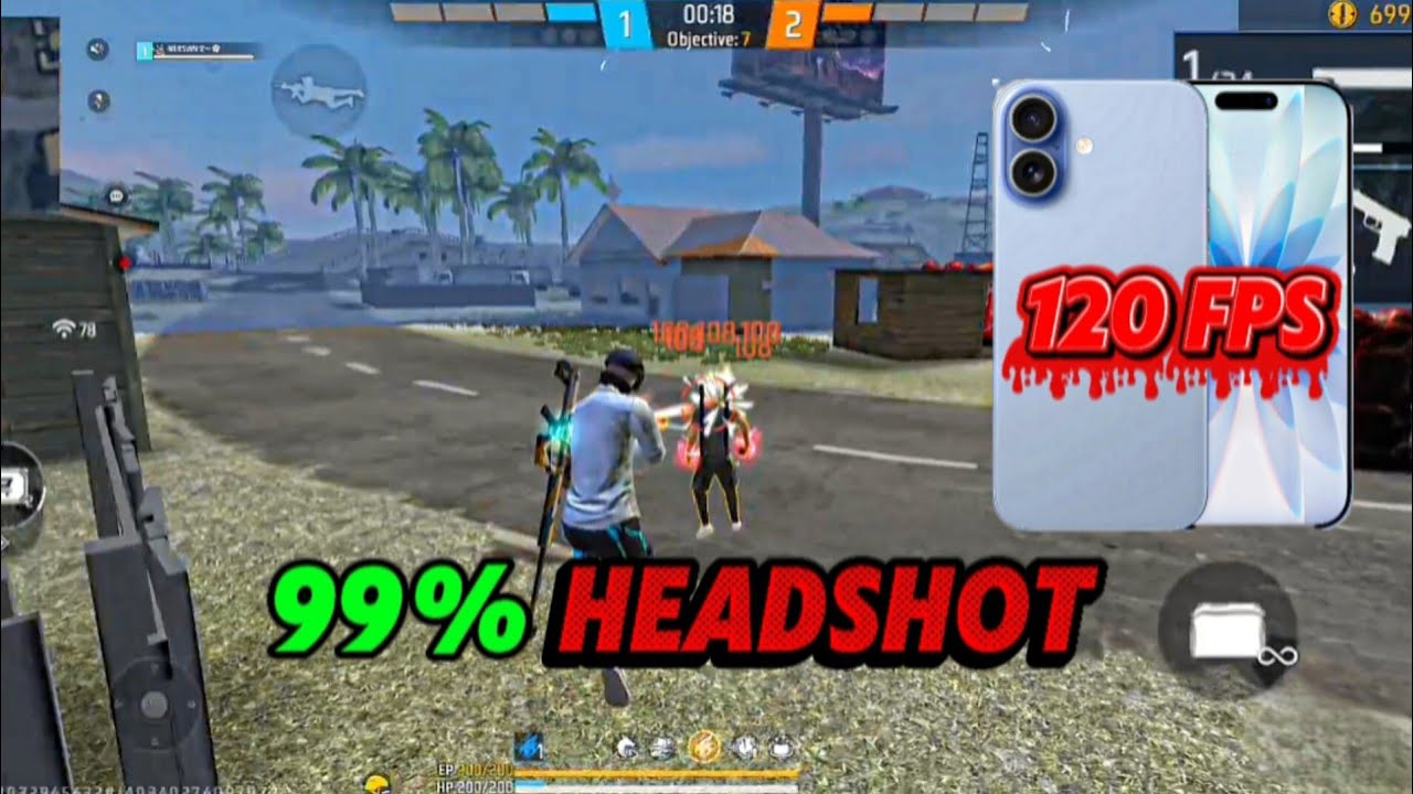 I PHONE 17 FREE FIRE GAMEPLAY 120 FPS 🔥 | BEST GAMING PHONE I PHONE 17 - GARENA FREE FIRE