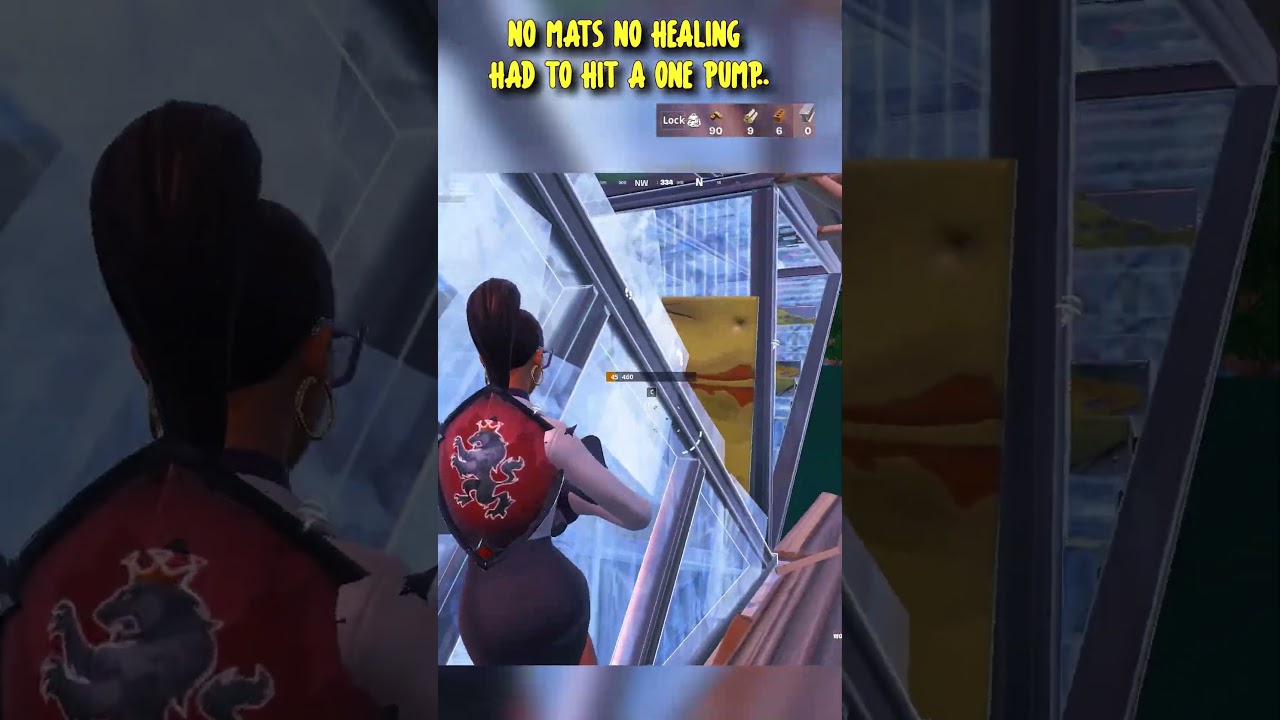 No Mats & No healing, had to hit the one pump.. #fortnite