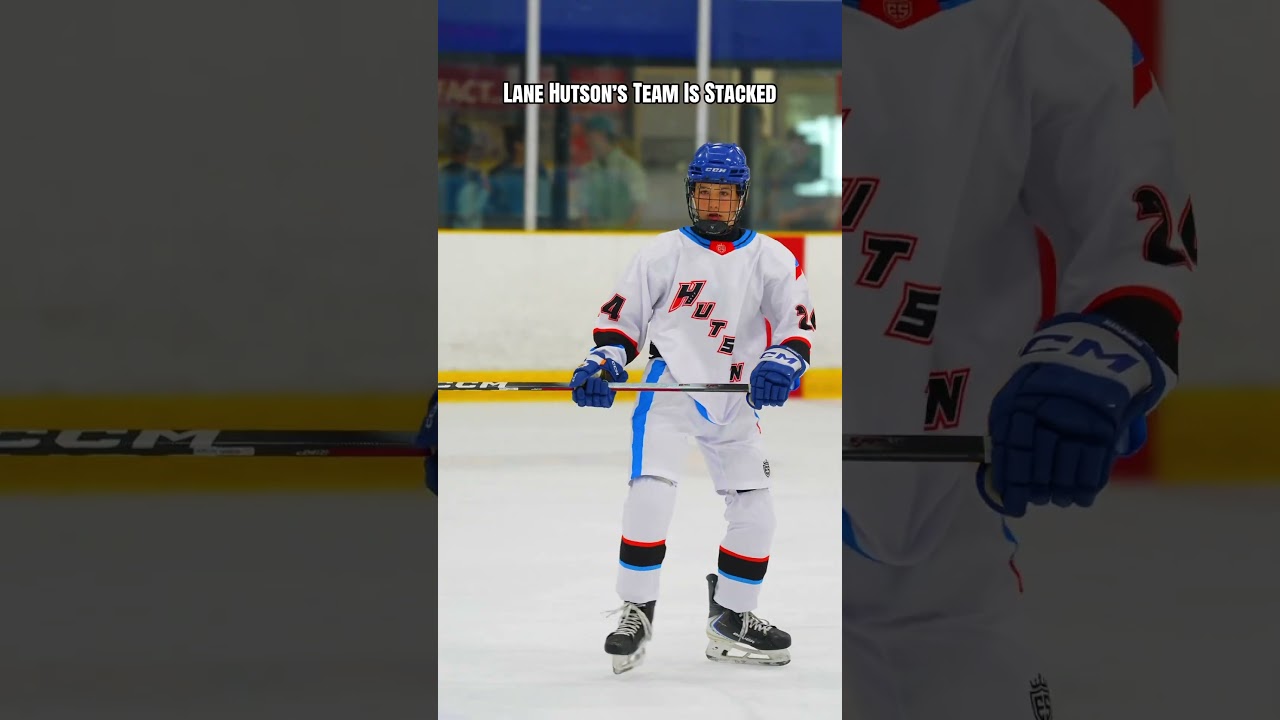 Lane Hutson&rsquo;s Summer Team Is Unreal🏒😤 #hockey #hockeyplayer #shorts