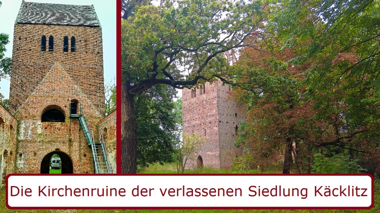 Kirchenruine der verlassenen Siedlung Käcklitz