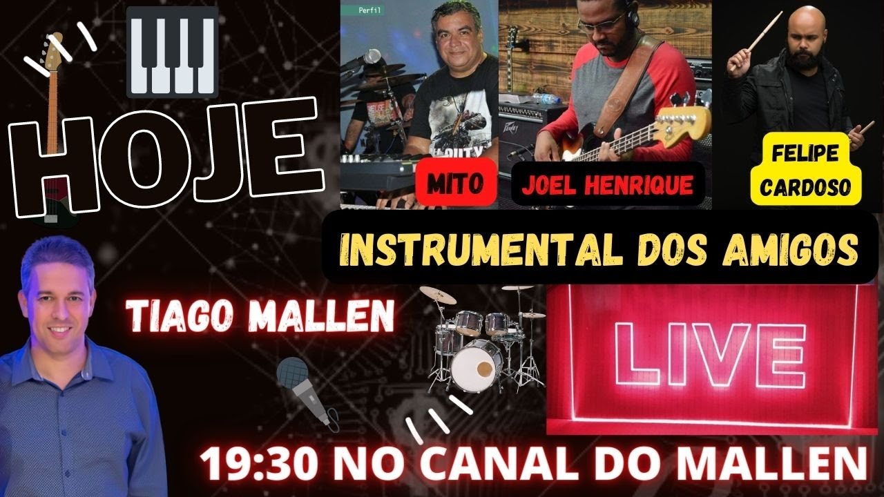 LIVE -TIAGO MALLEN E AMIGOS . (INSTRUMENTAL) #LIVE (Sem ensaio) #livestream feat. Mito novo Som
