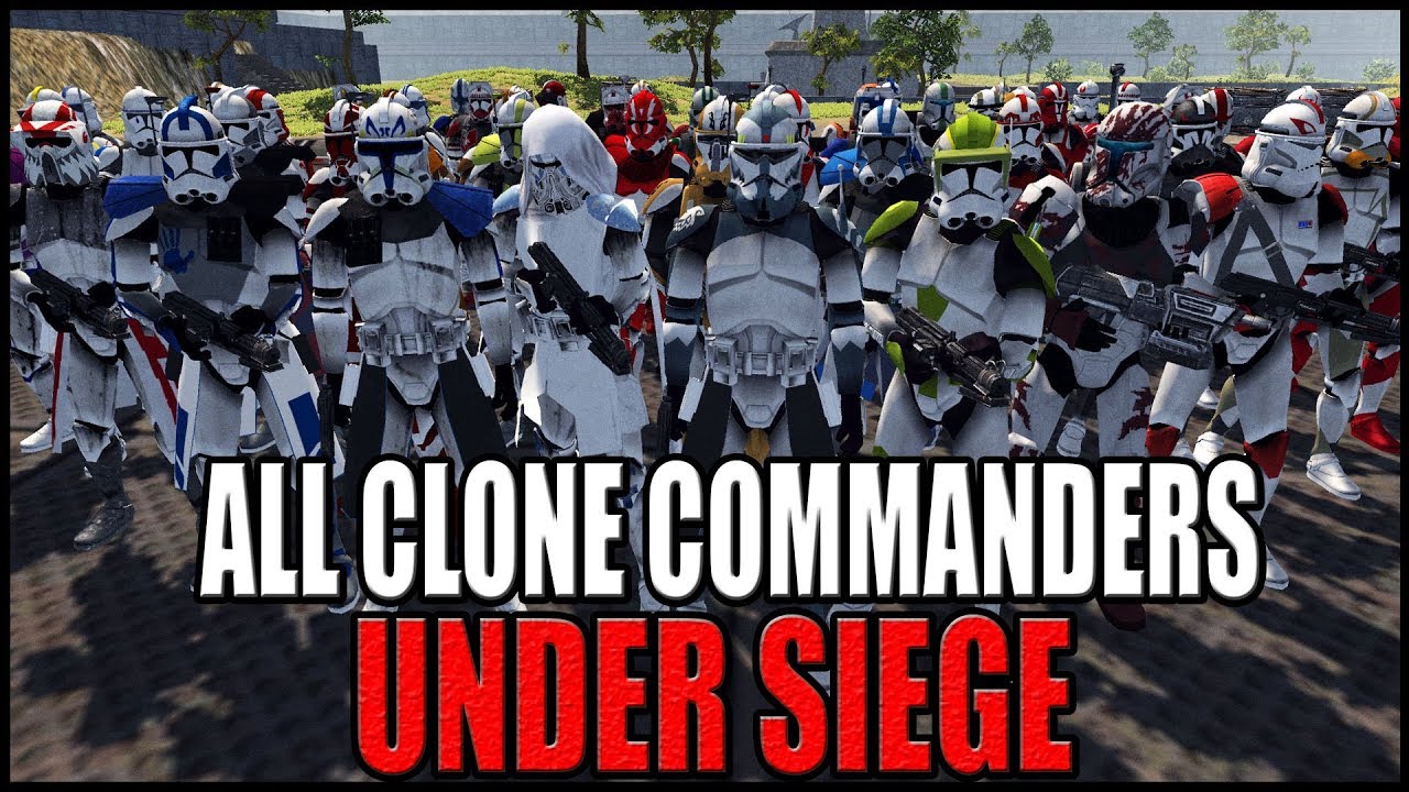 All Clone Commanders UNDER SIEGE by General Grievous! - Men of War: Star Wars Mod Battle Simulator