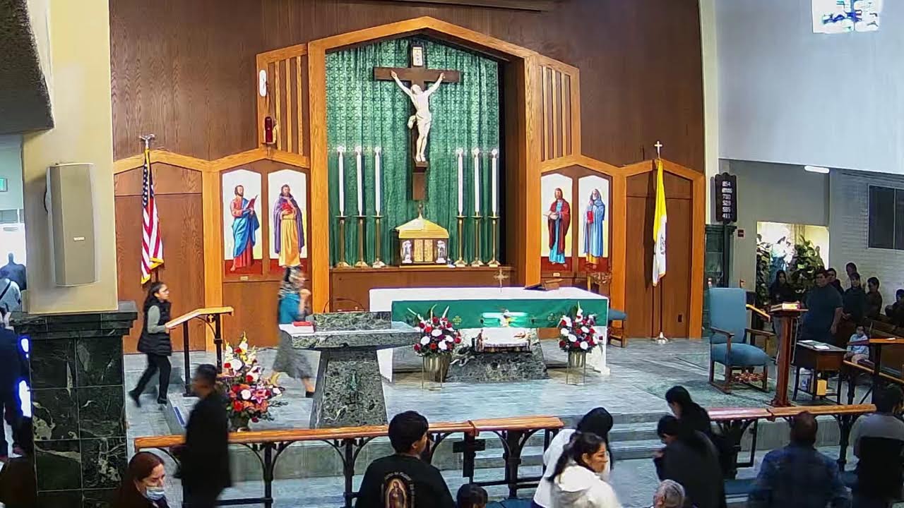 Sunday 1:30 PM Spanish Mass, Rosary-Domingo 1:30 PM Misa, Rosario Espanol