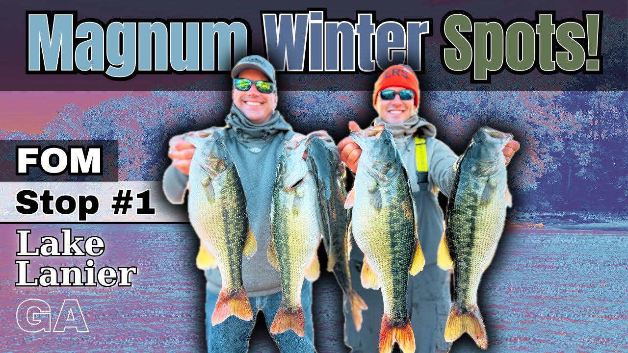 Lake Lanier Stop #1 FOM Bass Tournament - Top 5 Finish!