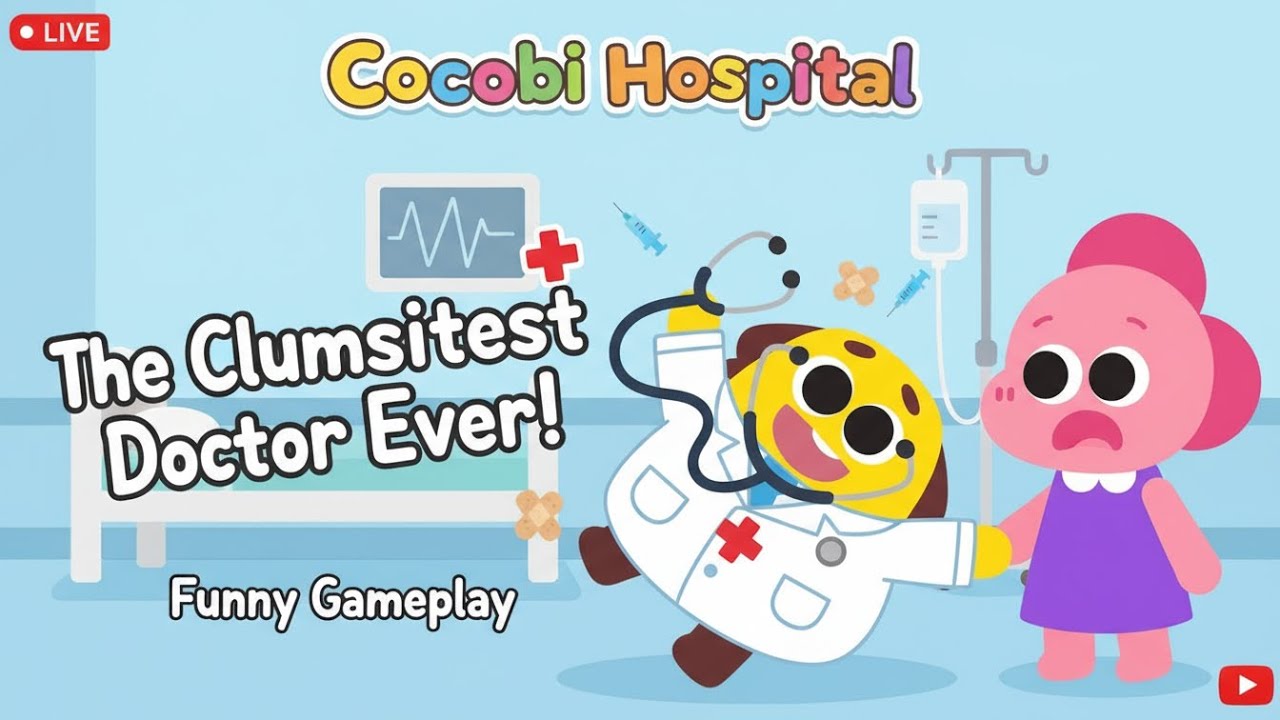 🔴 LIVE: Cocobi Hospital 💉😂 The Clumsiest Doctor Ever! 🏥 Cocobi Hospital Funny Gameplay