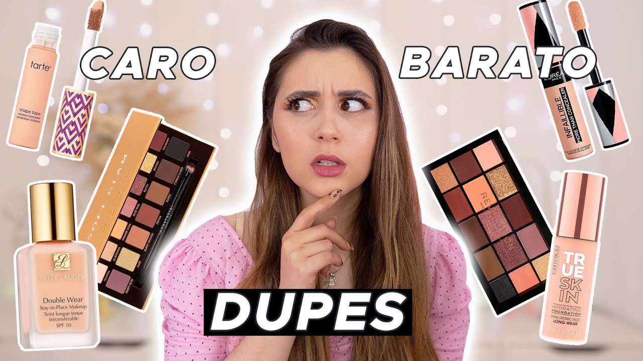 EXPERIMENTEI DUPES de MAQUILHAGEM | CARO vs BARATO | Joana Gentil