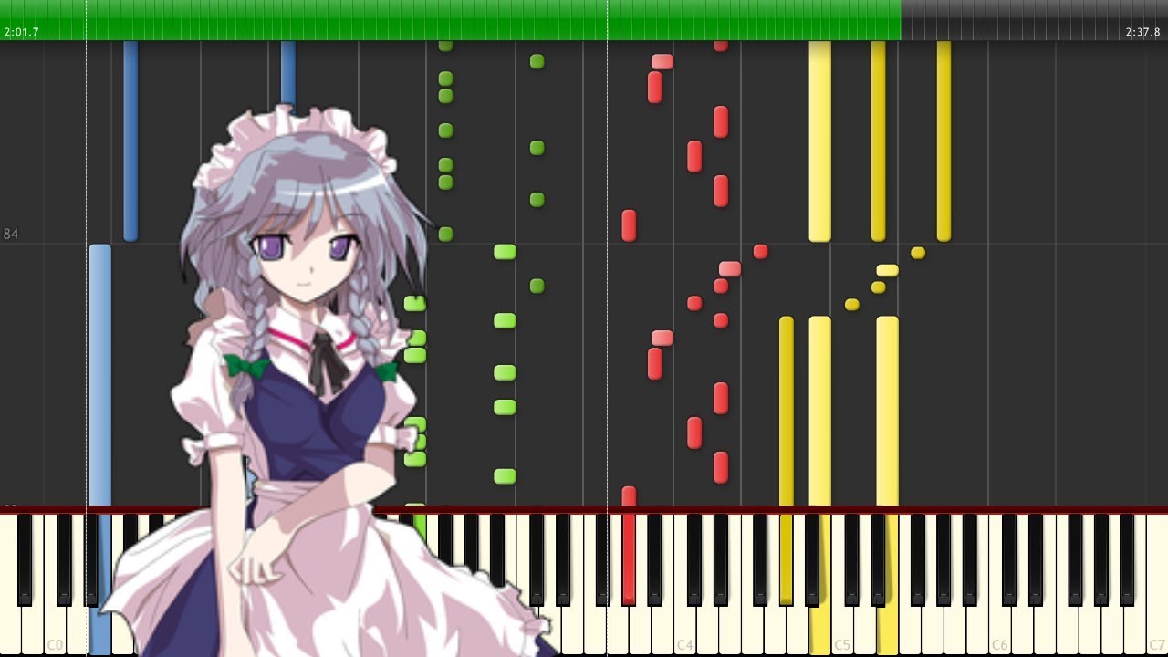 【東方ピアノMIDI】月時計～ルナ・ダイアル