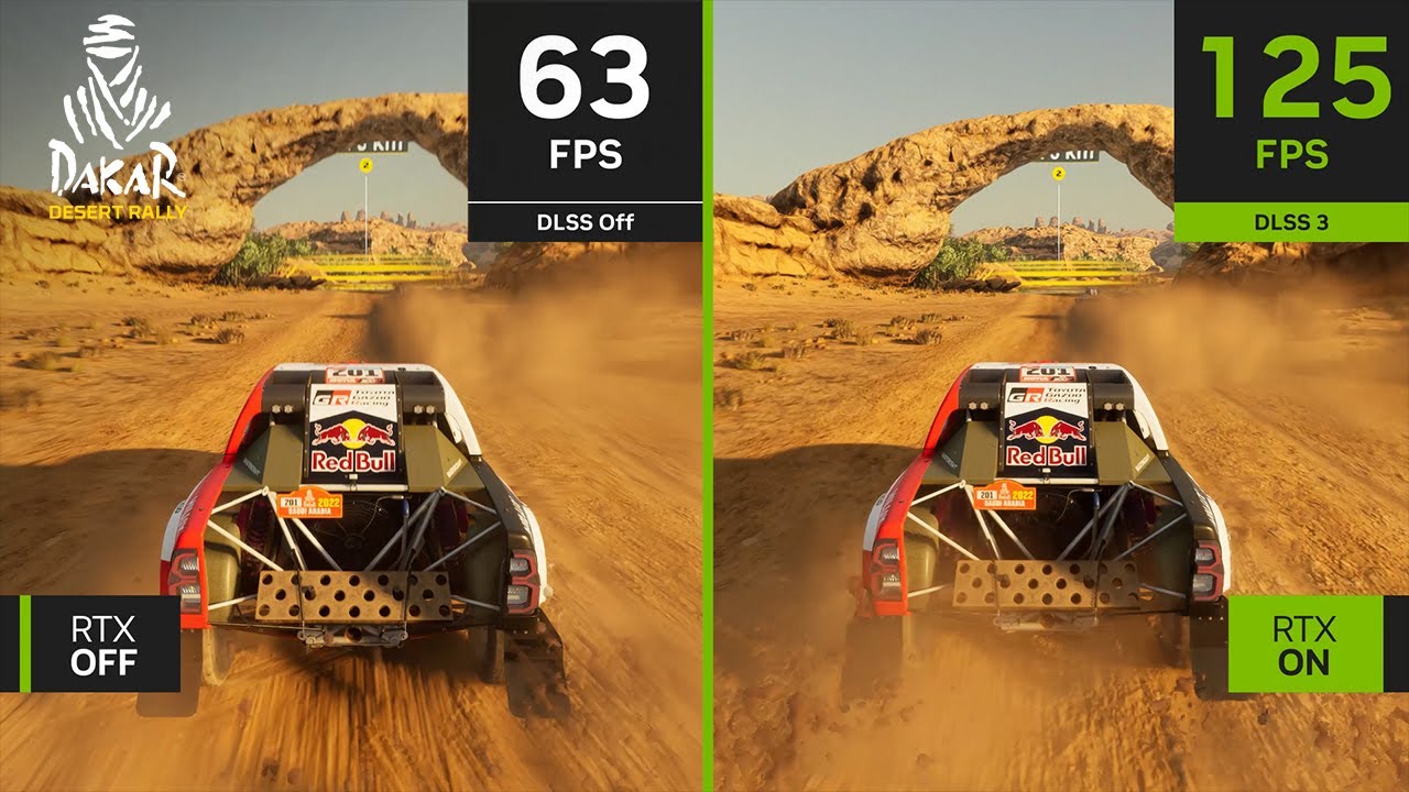 Dakar Desert Rally | 4K NVIDIA DLSS 3 Gameplay Comparison