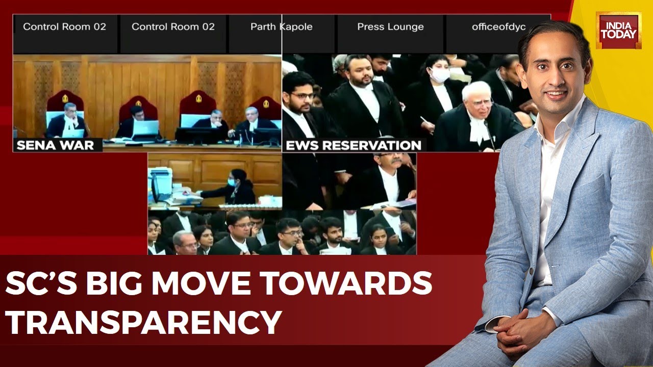 Supreme Court Live Streams Its Hearing On Sena Vs Sena & Reservation For EWS Among Others