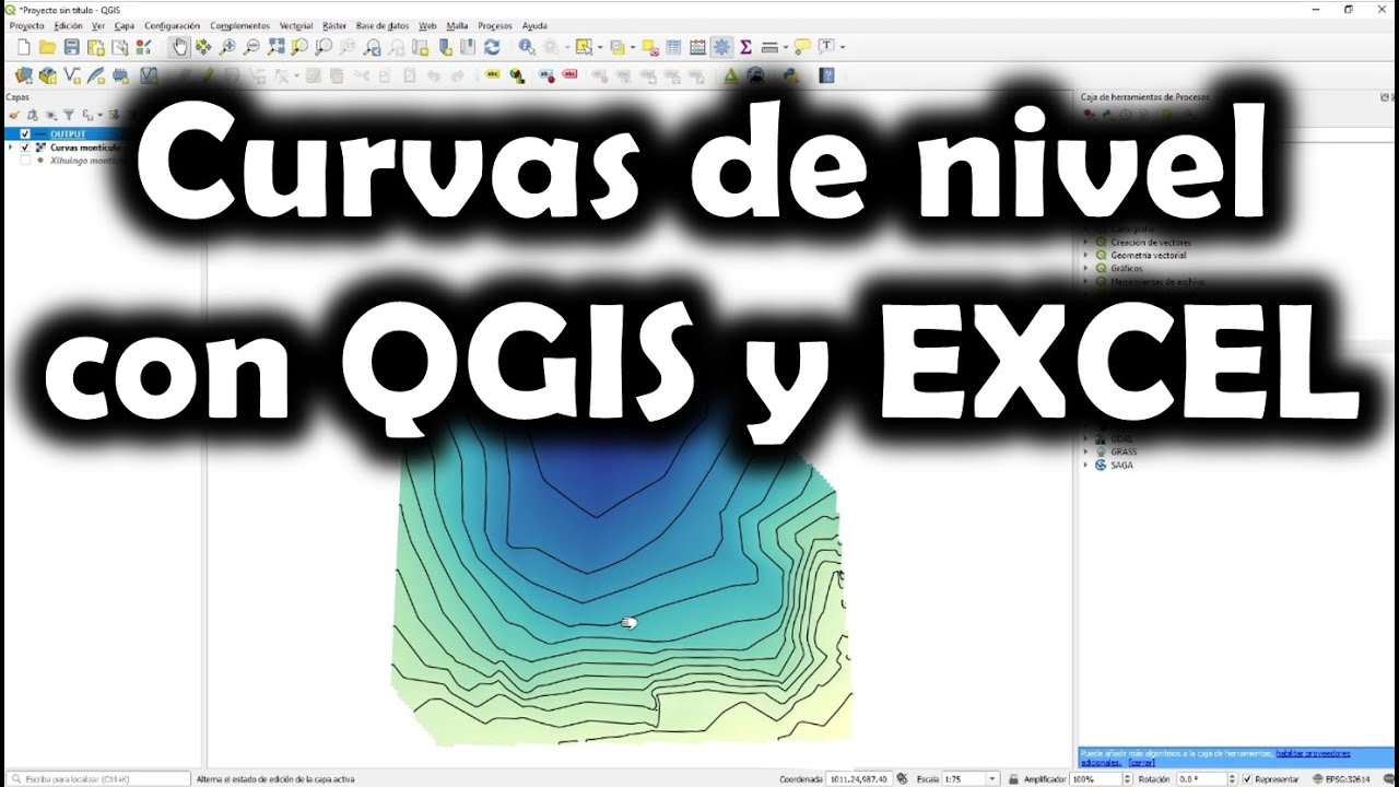 [QGIS] Dibujar curvas de nivel a partir de EXCEL