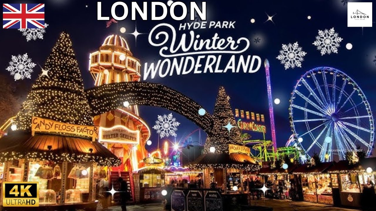 London's 🇬🇧 Winter Wonderland🎡2024: The Ultimate Christmas🎄Fun Park🎠 Experience in 4K HDR