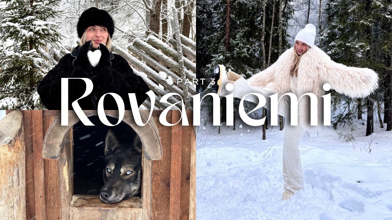 INSANE Lapland Experience! Santa Claus Village Stay, Husky Ride & Finnish Sauna at Roiske