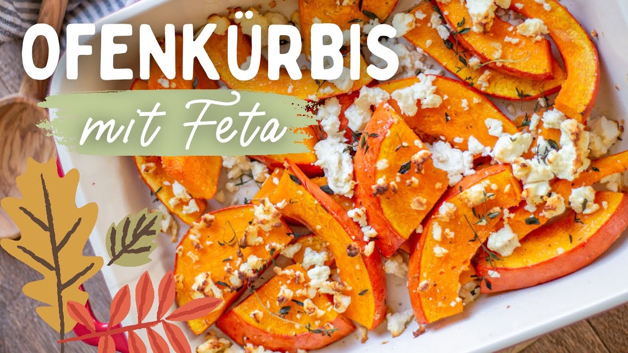 Ofenk&uuml;rbis mit Feta &ndash; k&ouml;stliches K&uuml;rbis Rezept im Backofen