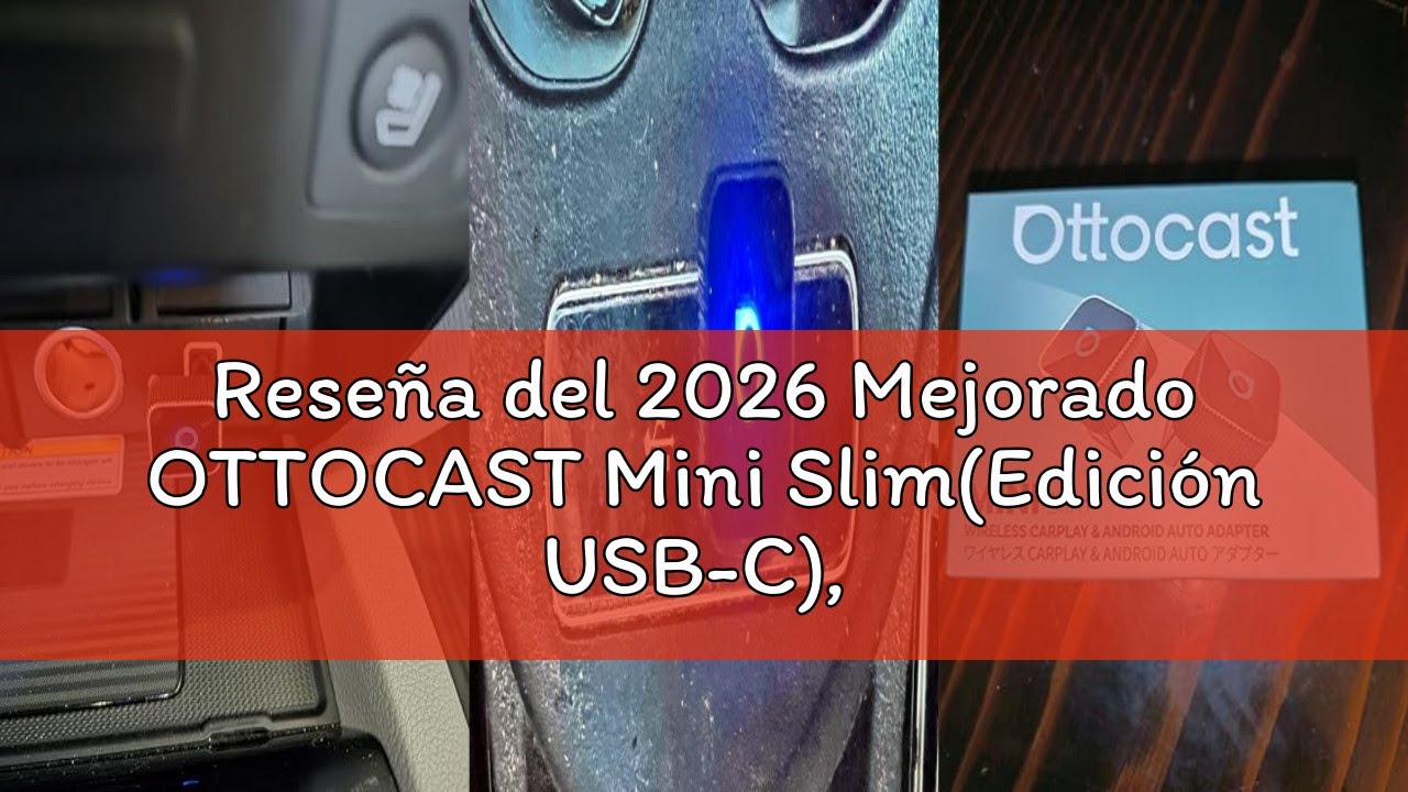 Reseña del 2026 Mejorado OTTOCAST Mini Slim(Edición USB-C), 2 en 1 inalámbrico adaptador de CarPlay