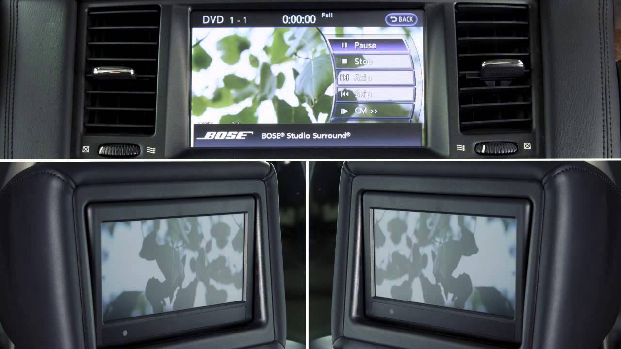 2014 INFINITI QX80 - Dual Head Restraint DVD System