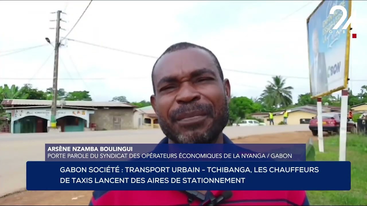 GABON SOCIÉTÉ : TCHIBANGA, LES CHAUFFEURS DE TAXIS LANCENT DES AIRES DE STATIONNEMENT.