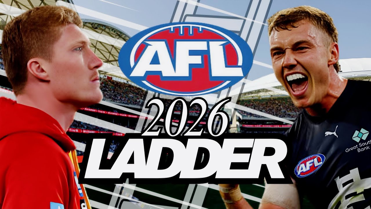 Мой прогноз на турнирную таблицу AFL 2026 года!
