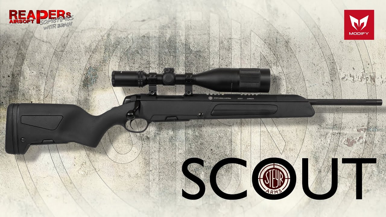 [Review] Steyr SCOUT (Modify,ASG) Federdruck Sniper (getunte MOD24/SSG24) 6mm Airsoft/Softair (DE)