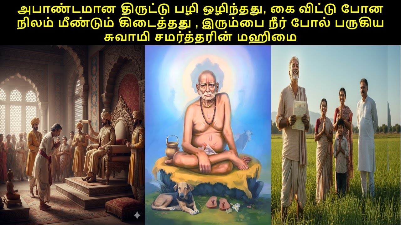 Shree Swami Samarth  acquits a  honest devotee and restores land of another devotee