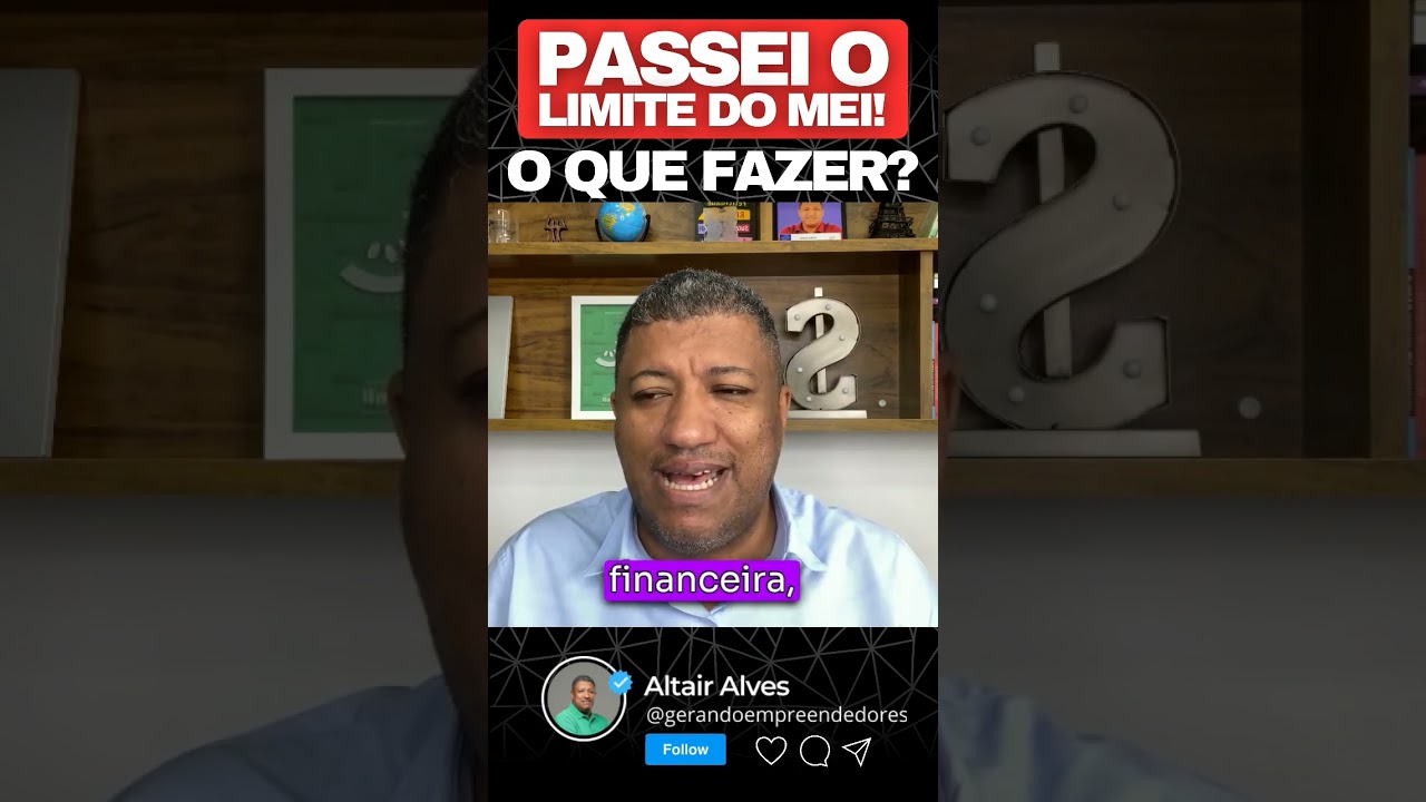 PASSEI O LIMITE DO MEI! O QUE FAZER? #simplesnacional #limitedomei #mei #limitemei