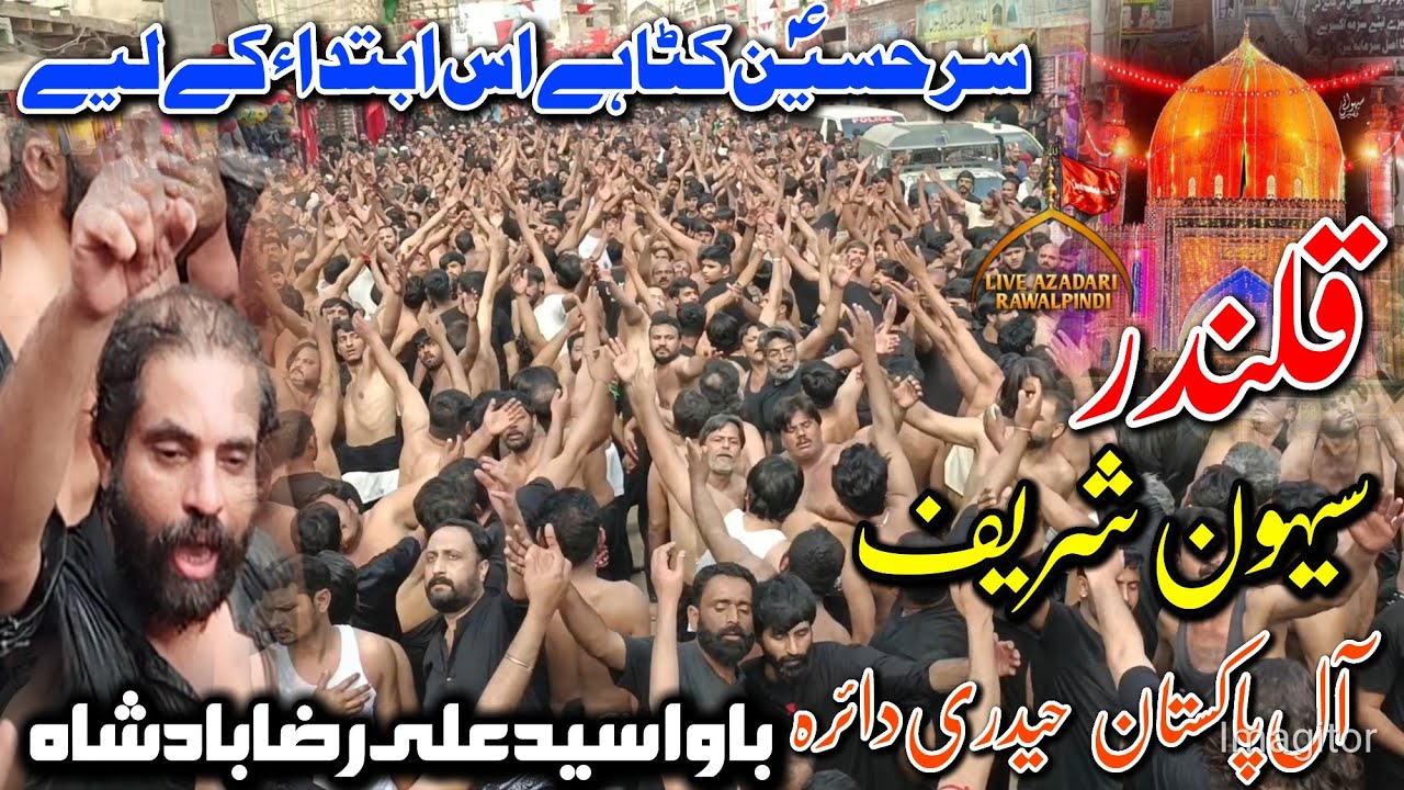 Bawa Ali Raza Badshah Matam | Haidari Daria  | Sehwan Urs 2025 | Sar e Hussain | Qalandar Mela 2025