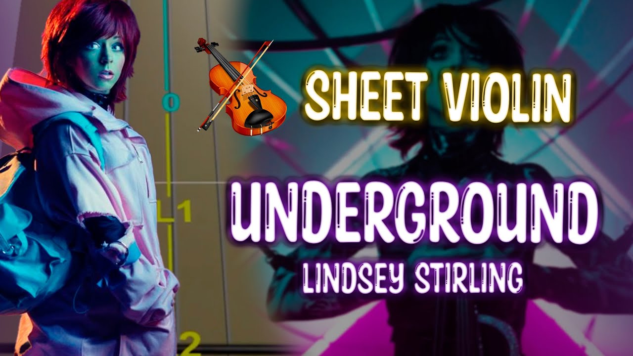 Play Underground on VIOLIN very EASY with TABS/ Sheet Violín and Tabs