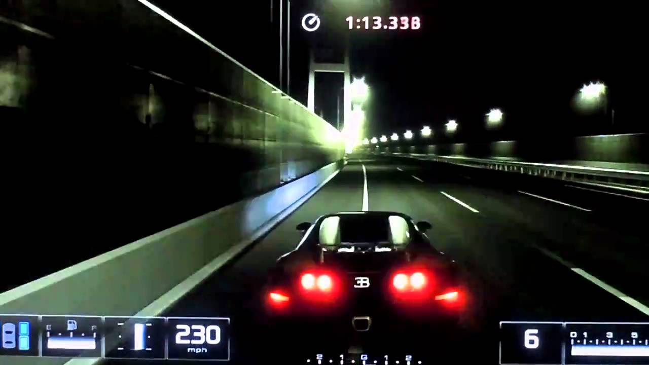 bugatti veryron high speed run in gt5....