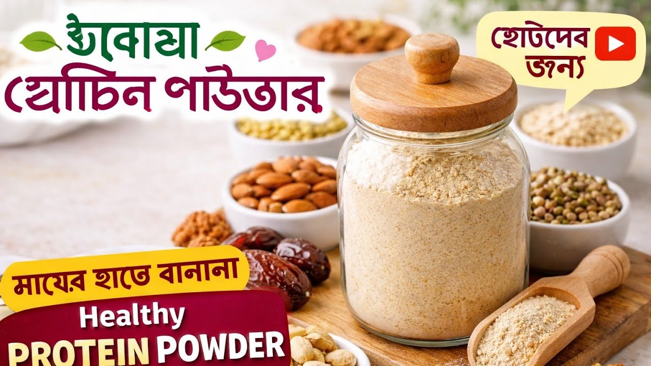আমার মেয়ের জন্য ঘরোয়া প্রোটিন পাউডার | Healthy Baby Food