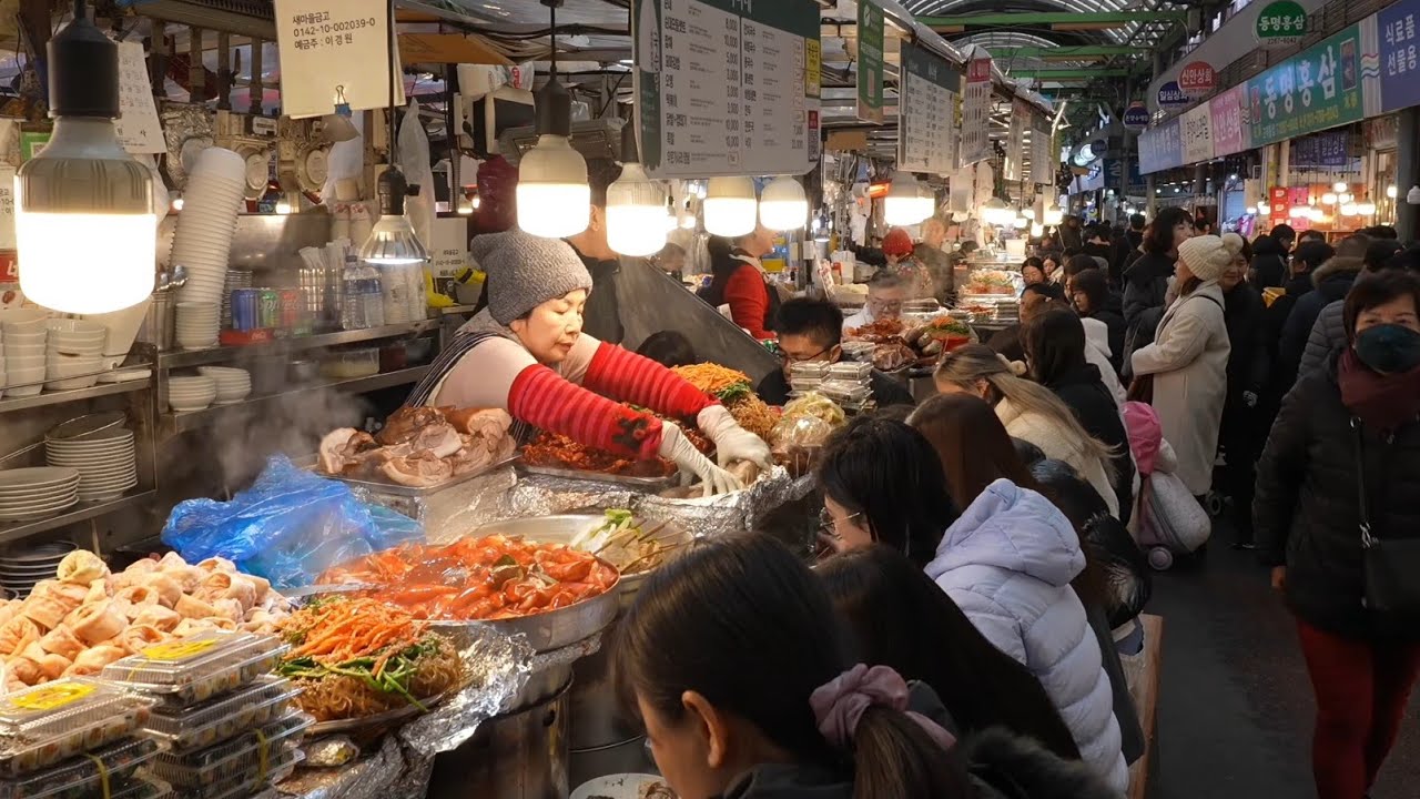 Best Korean Markets: Street Food 🍜 Gwangjang Market & NamDaeMoon
