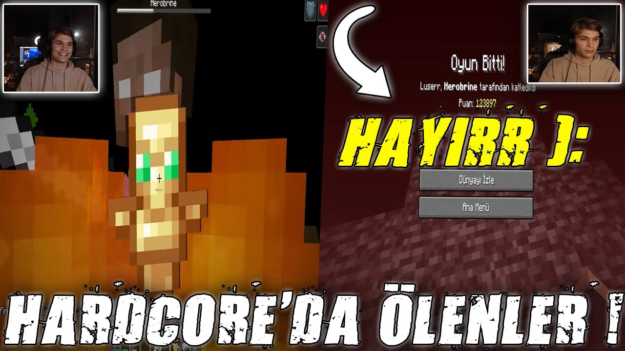 Minecraft Hardcore'da Ölen Youtuberların Tepkileri #4 (Adal, Luser Ve Dahası)