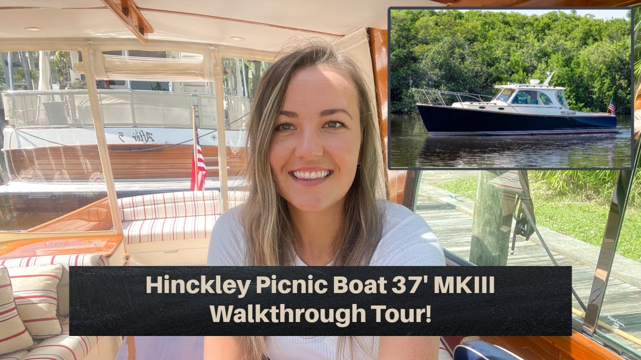 Hinckley Picnic Boat 37 MKIII (2011)  Walkthrough Yacht Tour [$595,000] w/ Sara Fithian