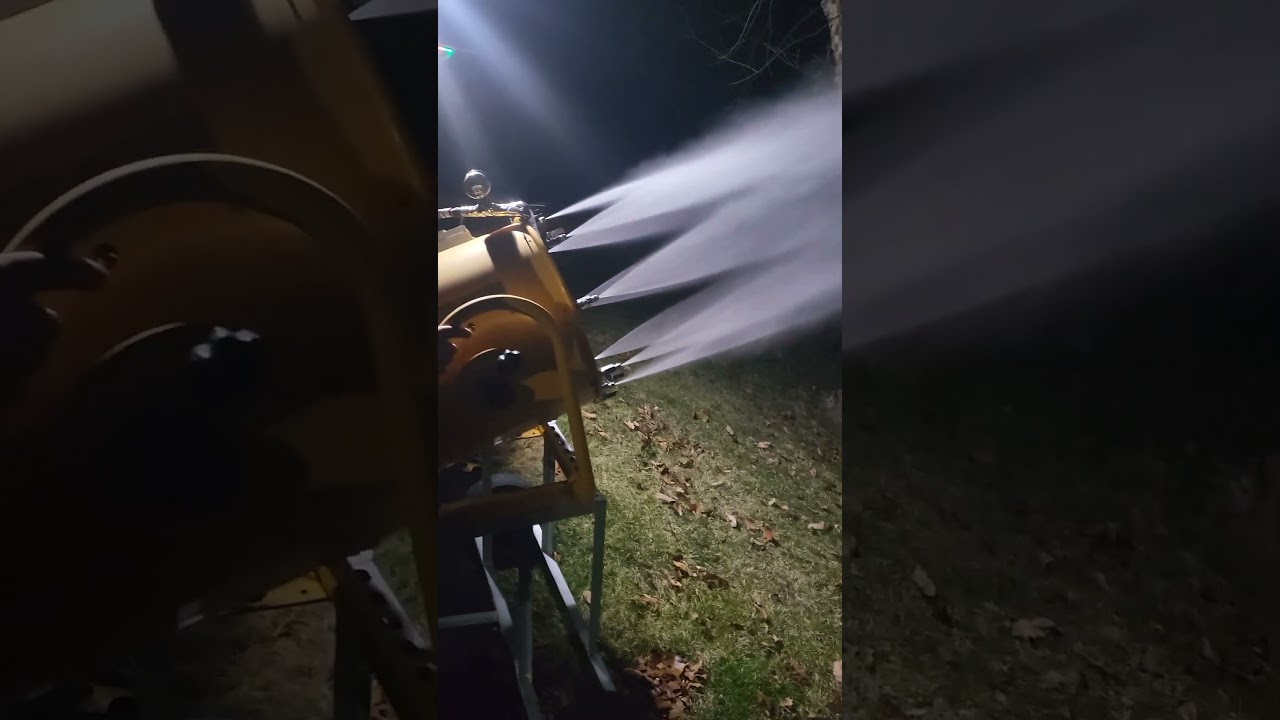 Homemade snow machine pt.2 #snowmachine #homemade #fyp