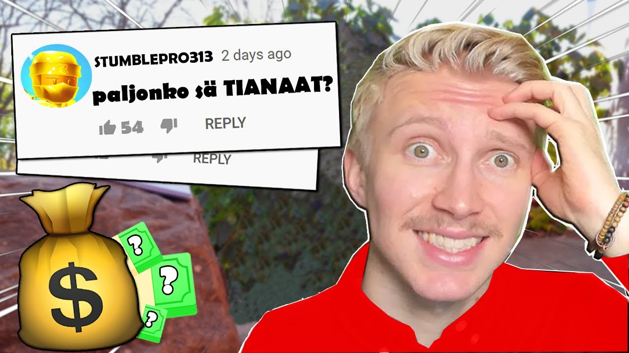 Paljonko TIENAAN Youtubella? 💵 | Q&A- Video | 23. Luukku | Joulukalenteri 2023 🎄