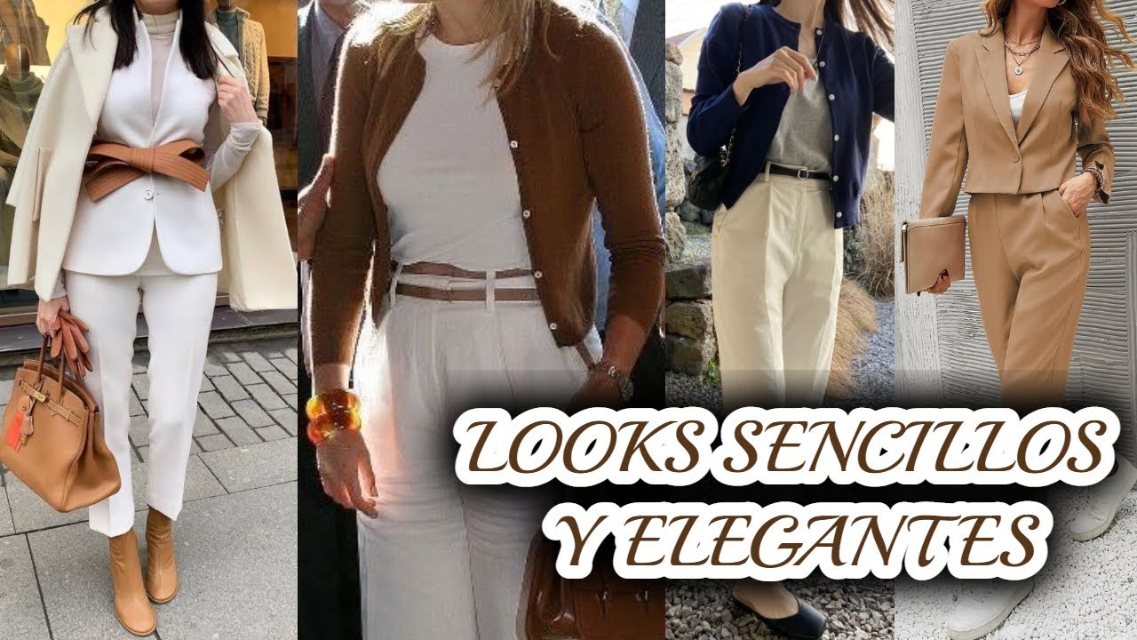 OUTFITS SENCILLOS para VESTIR BIEN a DIARIO / CONJUNTOS y COMBINACIONES de ROPA SENCILLA y FINA