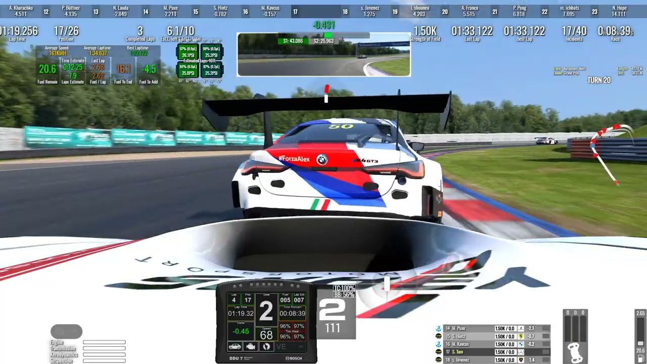 Autodrome Most GT3 Mercedes AMG In car gameplay Raceroom Racing Experience 2026 02 05