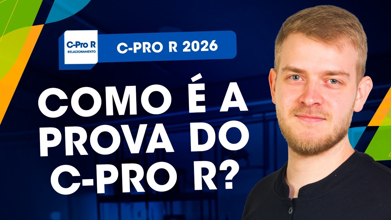 TUDO SOBRE A C-PRO R 🤔 Como é a prova da C-PRO R 2026 da ANBIMA?