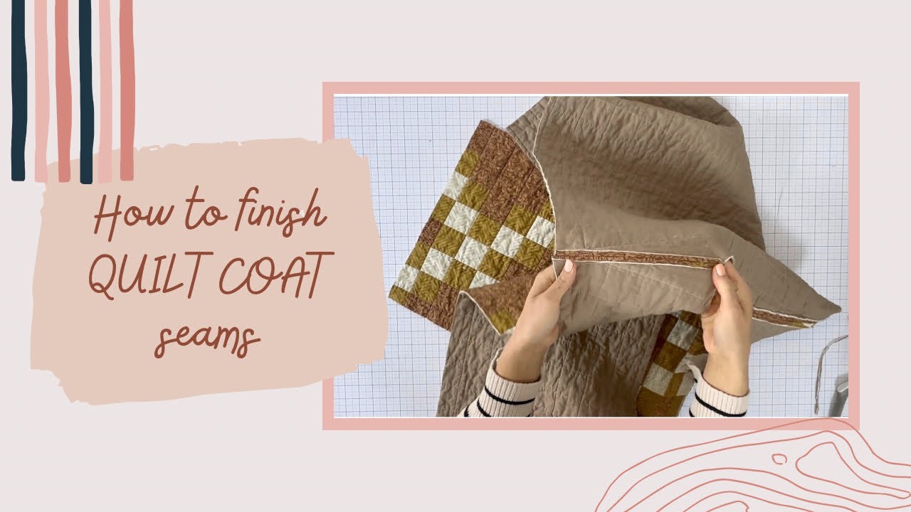 How to Finish Raw Edges Inside a Quilt Coat | Quilted Chore Coat QAL by @wellspringdesignsquilting 