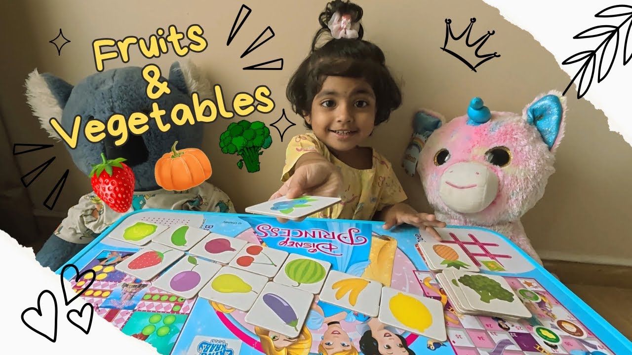 Fruits & Vegetables Flash Cards | Learn with Little Miss Sru