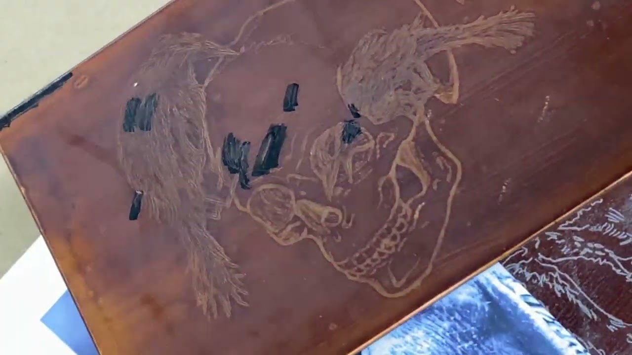 Intgalio Etching and Printing Class Demonstration