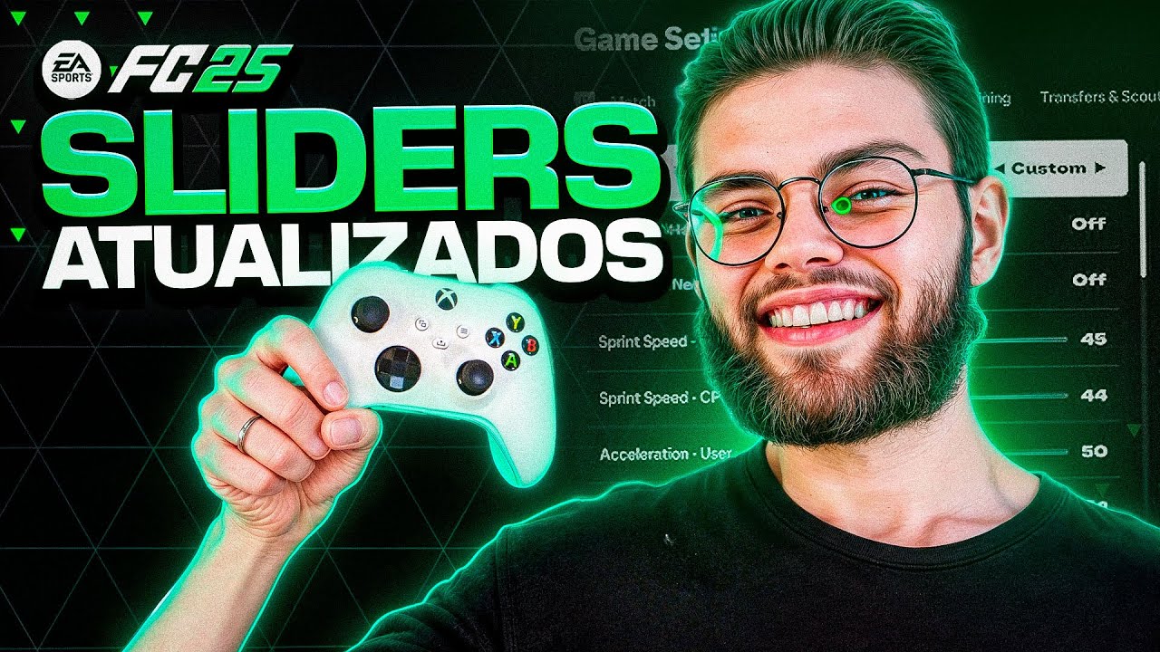 Configurações e SLIDERS ATUALIZADOS! - Modo Carreira FIFA 25