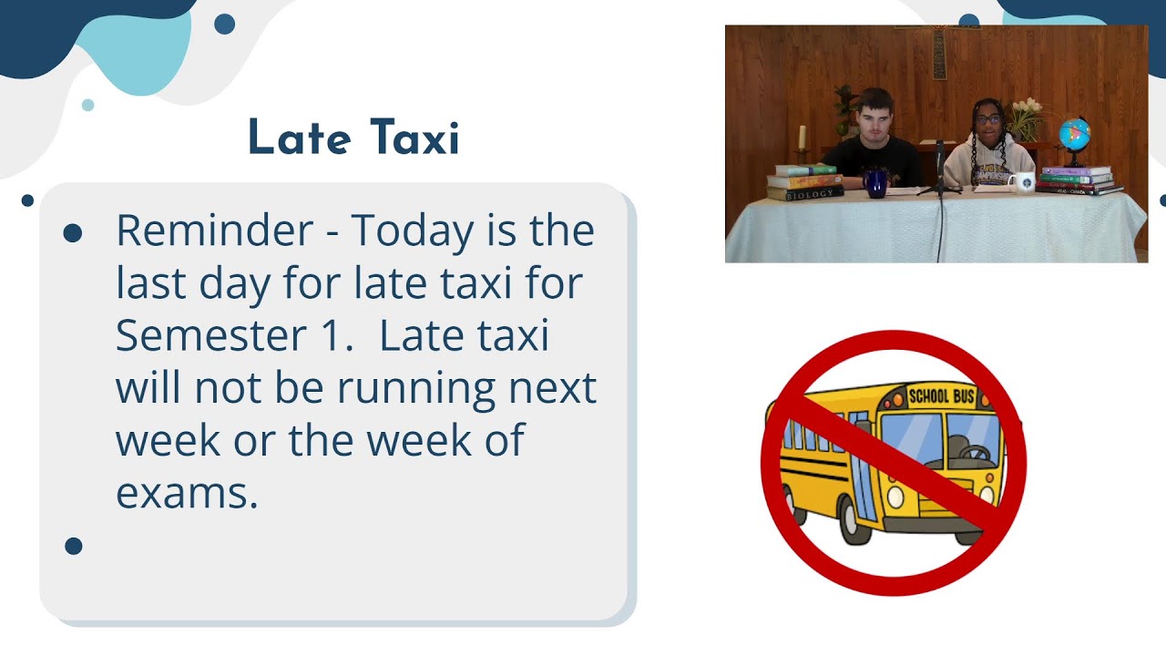 Friday January 16th 2026 Video Announcements