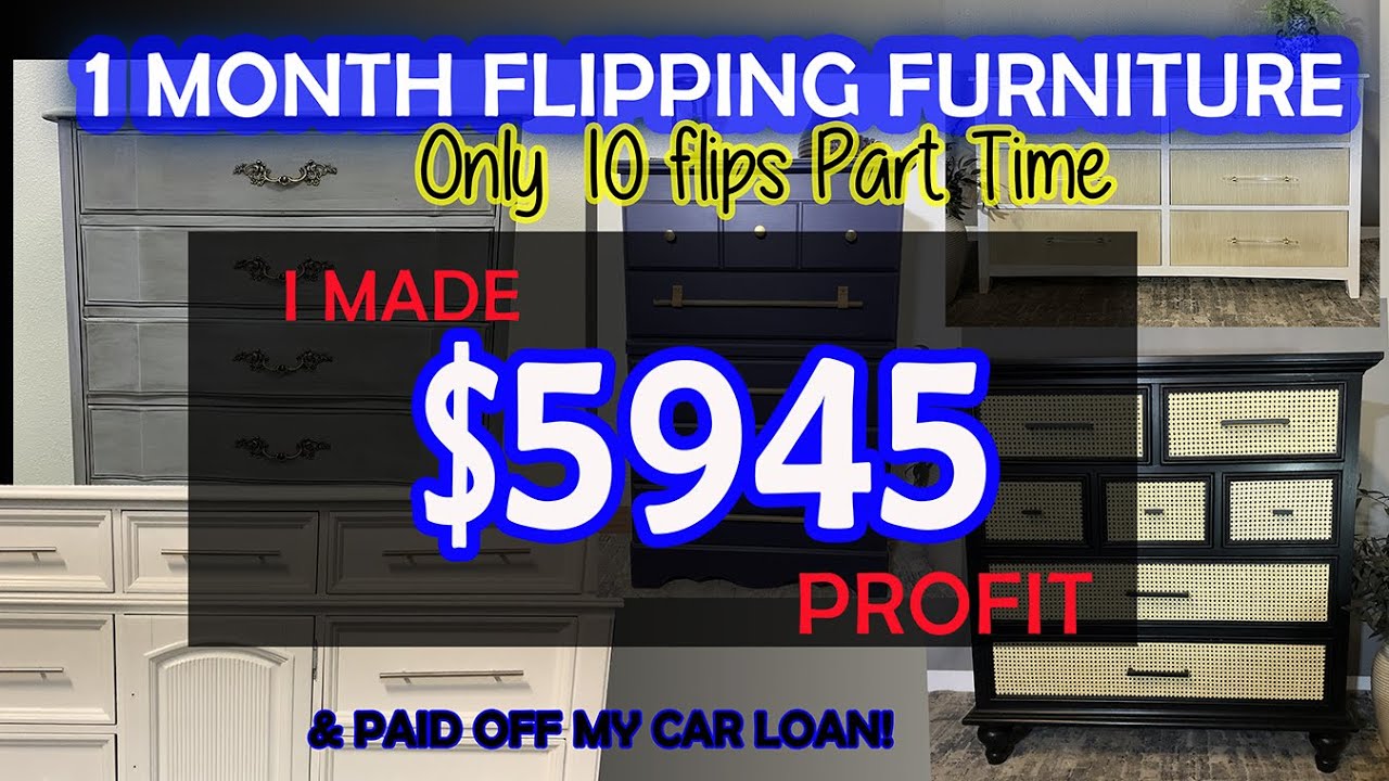 How to flip furniture for BIG profits.  Furniture Restoration. Furniture Flipping.