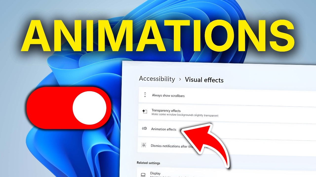How To Disable Animations In Windows 11